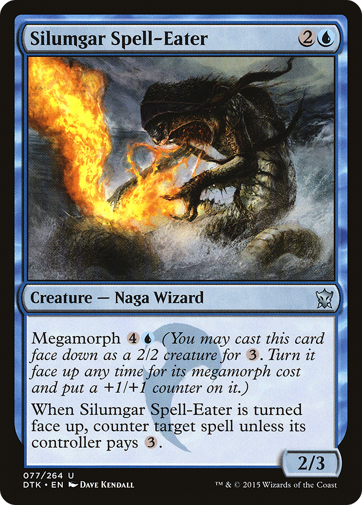 Silumgar Spell-Eater (DTK-077) - Dragons of Tarkir Foil - Premium MTG Single from Wizards of the Coast - Just $0.09! Shop now at Game Crave Tournament Store