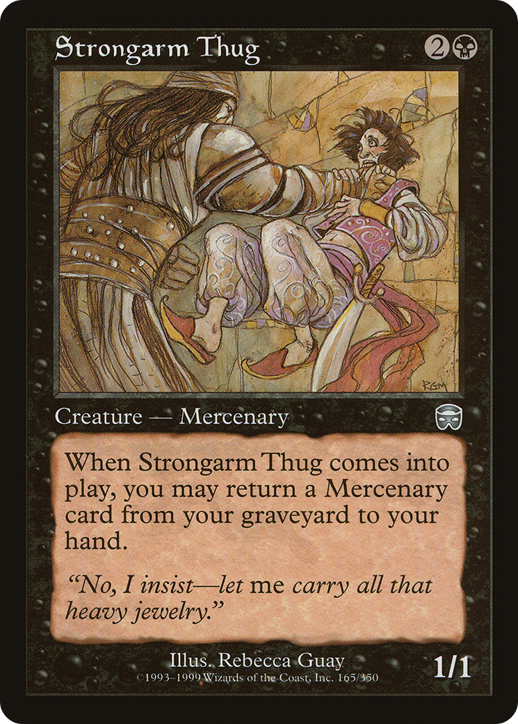 Strongarm Thug (MMQ-165) - Mercadian Masques - Premium MTG Single from Wizards of the Coast - Just $0.08! Shop now at Game Crave Tournament Store