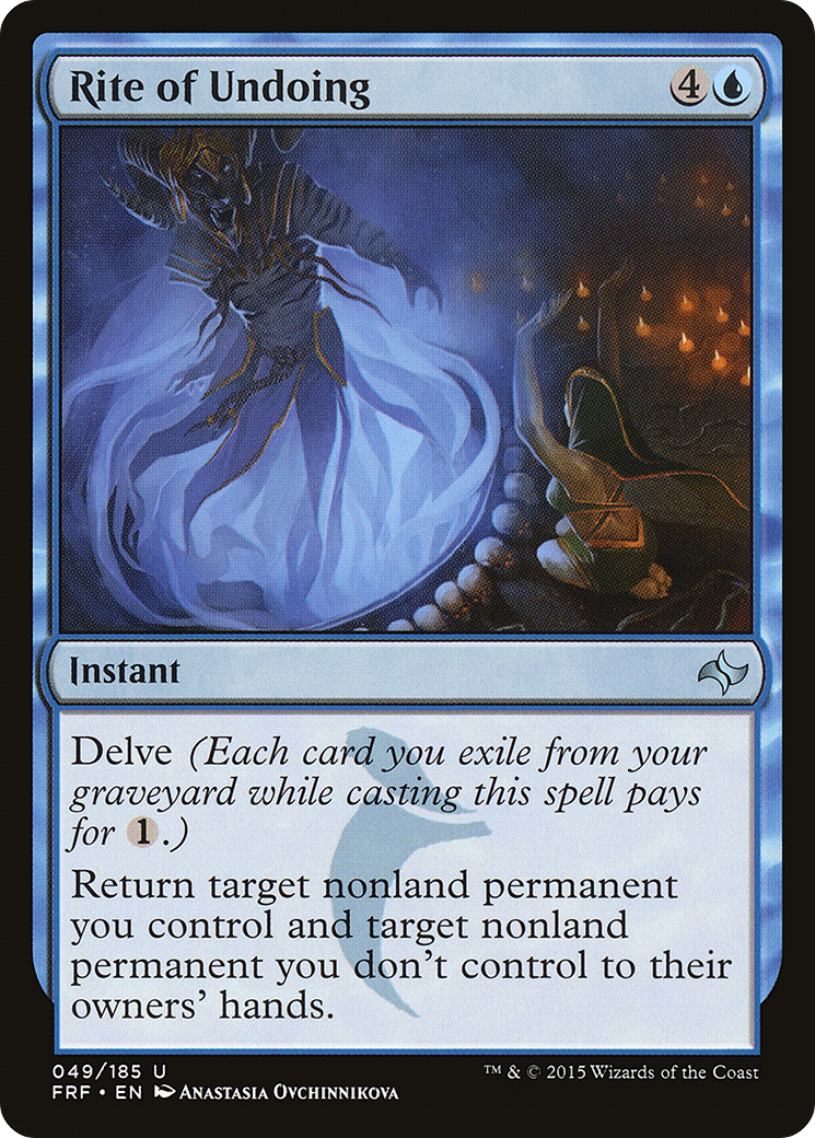 Rite of Undoing (FRF-049) - Fate Reforged - Premium MTG Single from Wizards of the Coast - Just $0.08! Shop now at Game Crave Tournament Store