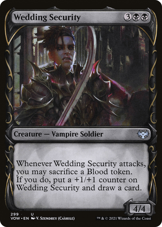 Wedding Security (VOW-299) - Innistrad: Crimson Vow: (Showcase) - Premium MTG Single from Wizards of the Coast - Just $0.08! Shop now at Game Crave Tournament Store