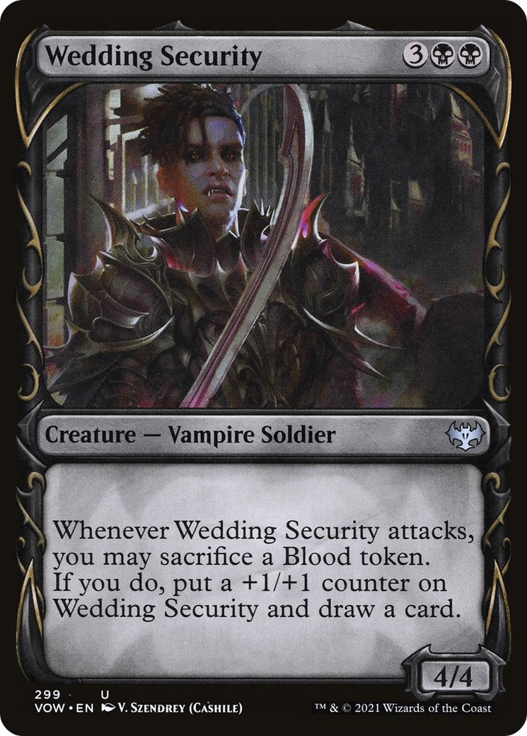 Wedding Security (VOW-299) - Innistrad: Crimson Vow: (Showcase) Foil - Premium MTG Single from Wizards of the Coast - Just $0.08! Shop now at Game Crave Tournament Store