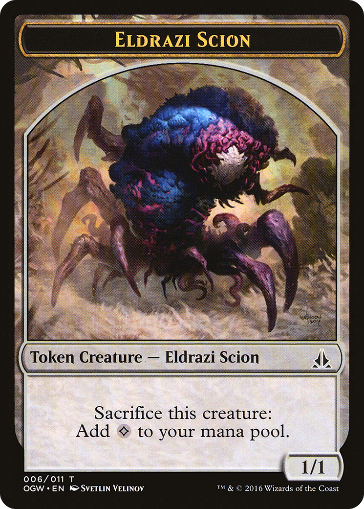 Eldrazi Scion (TOGW-006) - Oath of the Gatewatch Tokens - Premium MTG Single from Wizards of the Coast - Just $0.24! Shop now at Game Crave Tournament Store