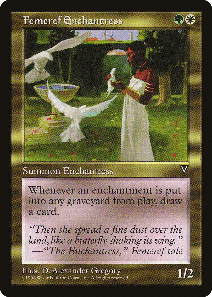Femeref Enchantress (VIS-129) - Visions - Premium MTG Single from Wizards of the Coast - Just $2.70! Shop now at Game Crave Tournament Store