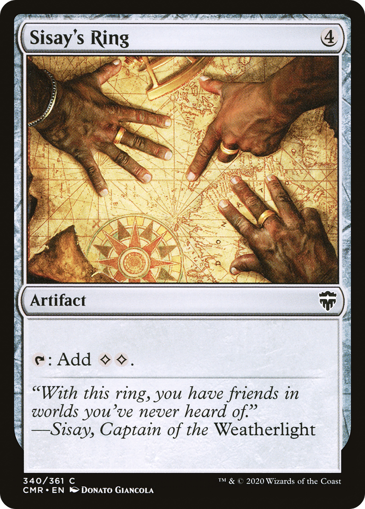 Sisay's Ring (CMR-340) - Commander Legends - Premium MTG Single from Wizards of the Coast - Just $0.08! Shop now at Game Crave Tournament Store