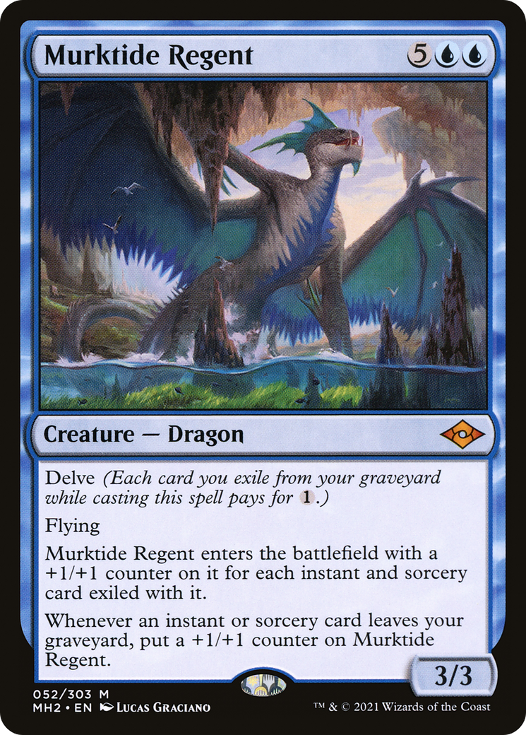 Murktide Regent (MH2-052) - Modern Horizons 2 - Premium MTG Single from Wizards of the Coast - Just $1.85! Shop now at Game Crave Tournament Store