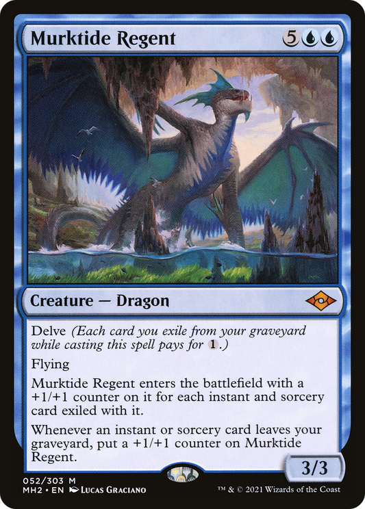 Murktide Regent (MH2-052) - Modern Horizons 2 - Premium MTG Single from Wizards of the Coast - Just $1.85! Shop now at Game Crave Tournament Store