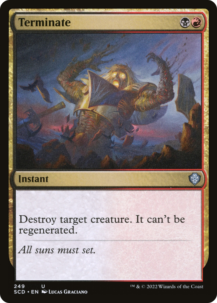 Terminate (SCD-249) - Starter Commander Decks - Premium MTG Single from Wizards of the Coast - Just $0.25! Shop now at Game Crave Tournament Store
