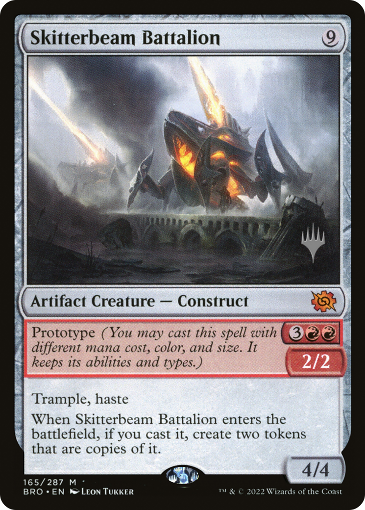 Skitterbeam Battalion (PBRO-165P) - The Brothers' War Promos - Premium MTG Single from Wizards of the Coast - Just $2.06! Shop now at Game Crave Tournament Store
