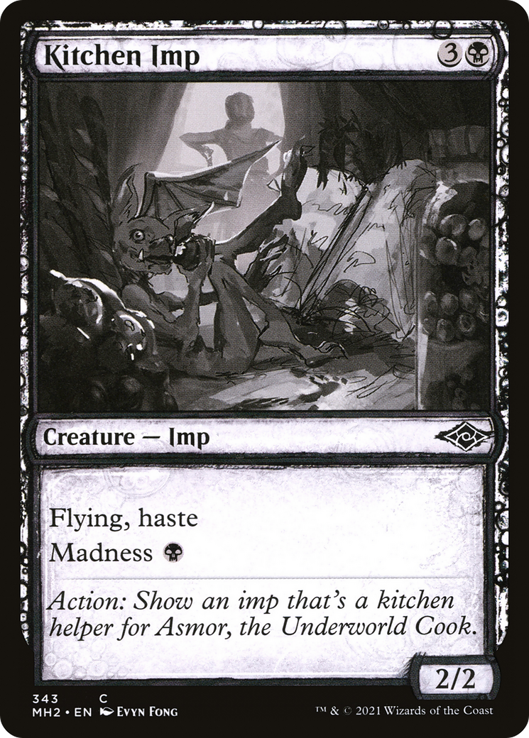 Kitchen Imp (MH2-343) - Modern Horizons 2: (Showcase) - Premium MTG Single from Wizards of the Coast - Just $0.08! Shop now at Game Crave Tournament Store