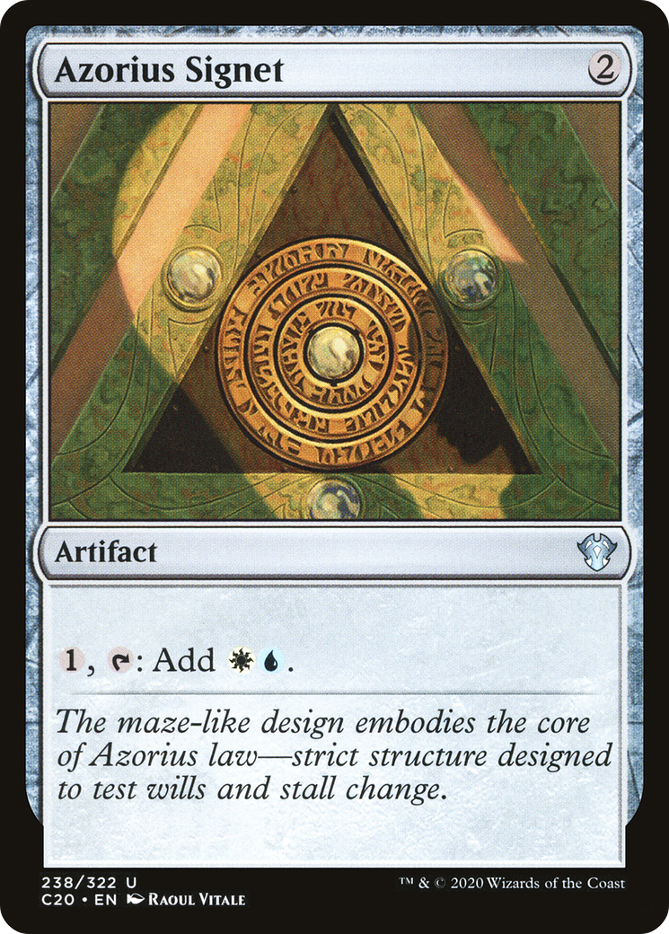 Azorius Signet (C20-238) - Commander 2020 - Premium MTG Single from Wizards of the Coast - Just $0.09! Shop now at Game Crave Tournament Store
