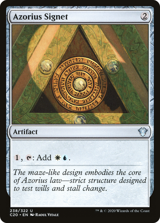 Azorius Signet (C20-238) - Commander 2020 - Premium MTG Single from Wizards of the Coast - Just $0.09! Shop now at Game Crave Tournament Store