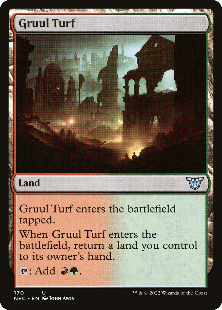 Gruul Turf (NEC-170) - Neon Dynasty Commander - Premium MTG Single from Wizards of the Coast - Just $0.21! Shop now at Game Crave Tournament Store
