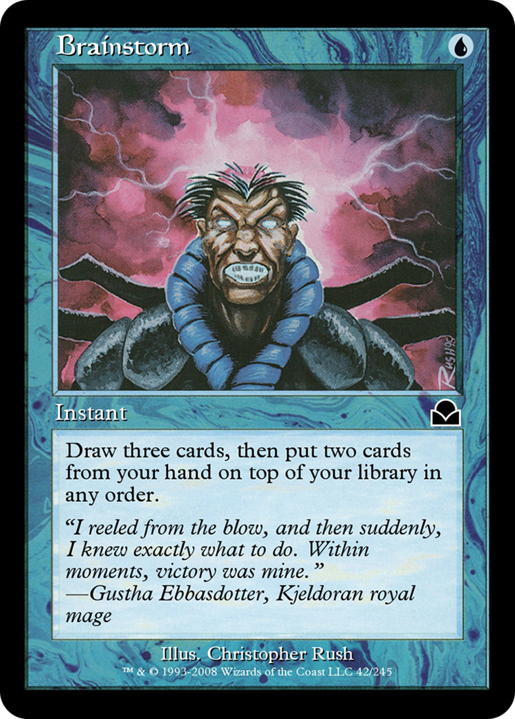 Brainstorm (ME2-042) - Masters Edition II Foil - Premium MTG Single from Wizards of the Coast - Just $0! Shop now at Game Crave Tournament Store