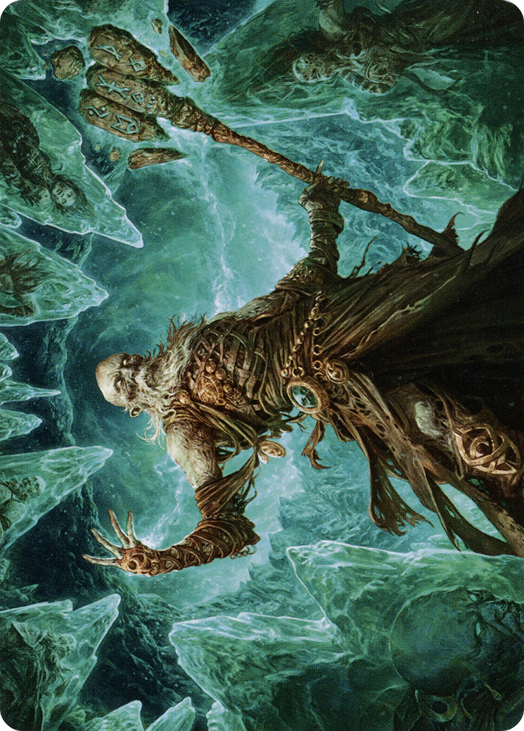 Draugr Necromancer // Draugr Necromancer (AKHM-022) - Kaldheim Art Series (Borderless) - Premium MTG Single from Wizards of the Coast - Just $0! Shop now at Game Crave Tournament Store