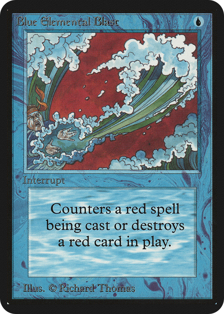 Blue Elemental Blast (LEA-049) - Limited Edition Alpha - Premium MTG Single from Wizards of the Coast - Just $46.08! Shop now at Game Crave Tournament Store