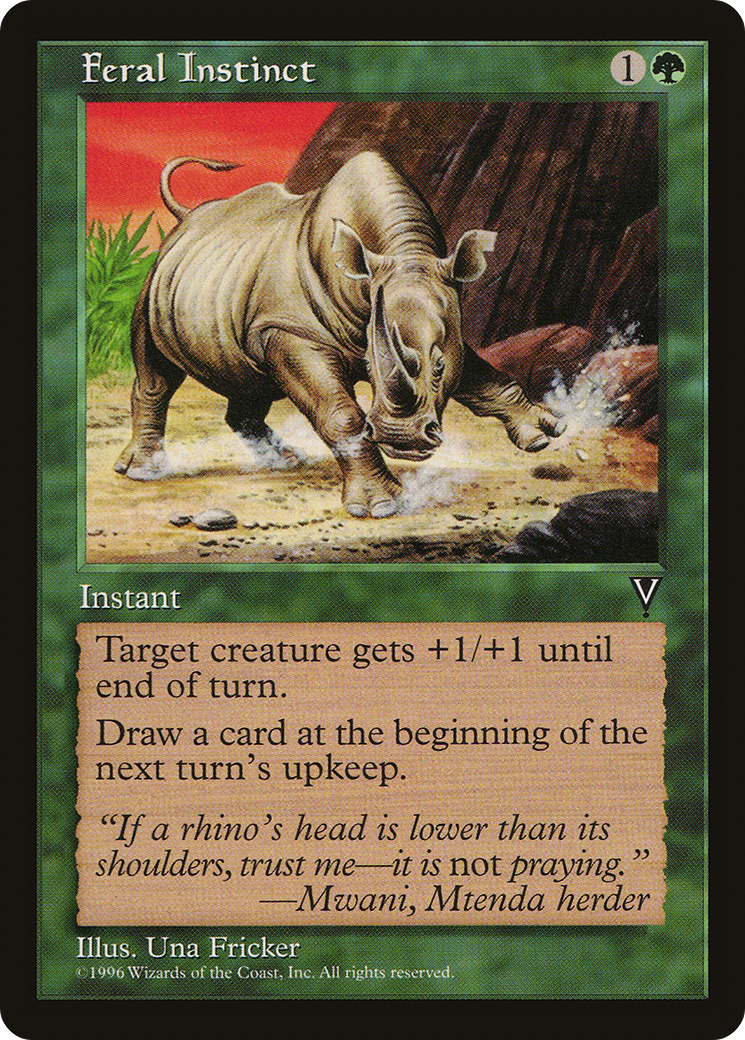 Feral Instinct (VIS-107) - Visions - Premium MTG Single from Wizards of the Coast - Just $0.08! Shop now at Game Crave Tournament Store
