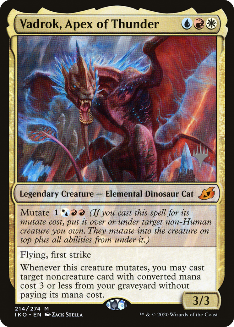 Vadrok, Apex of Thunder (PIKO-214P) - Ikoria: Lair of Behemoths Promos - Premium MTG Single from Wizards of the Coast - Just $0.12! Shop now at Game Crave Tournament Store