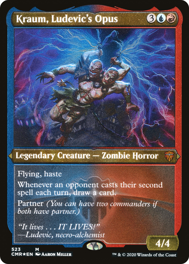 Kraum, Ludevic's Opus (CMR-523) - Commander Legends Etched Foil - Premium MTG Single from Wizards of the Coast - Just $2.20! Shop now at Game Crave Tournament Store