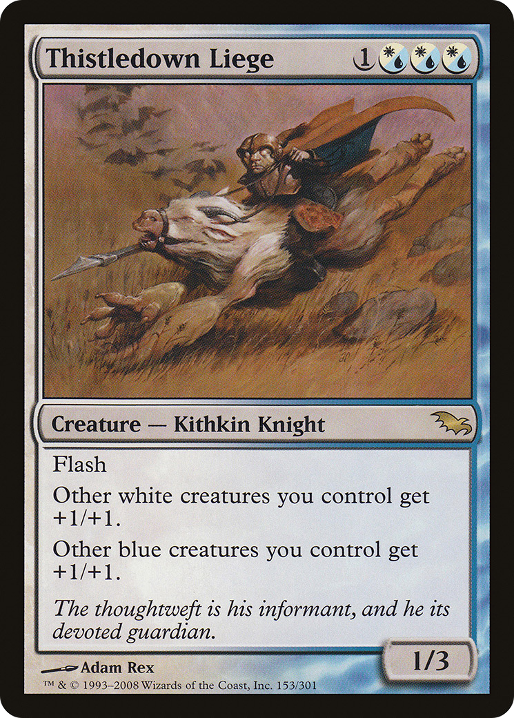 Thistledown Liege (SHM-153) - Shadowmoor Foil - Premium MTG Single from Wizards of the Coast - Just $2.09! Shop now at Game Crave Tournament Store