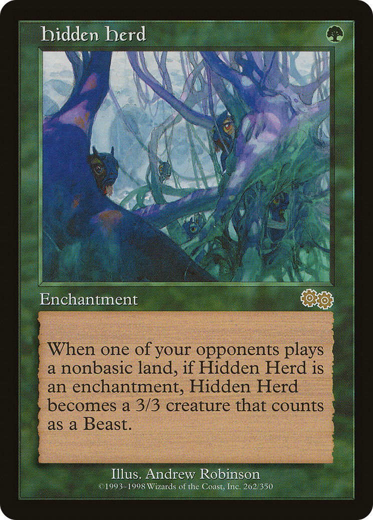 Hidden Herd (USG-262) - Urza's Saga - Premium MTG Single from Wizards of the Coast - Just $0.13! Shop now at Game Crave Tournament Store