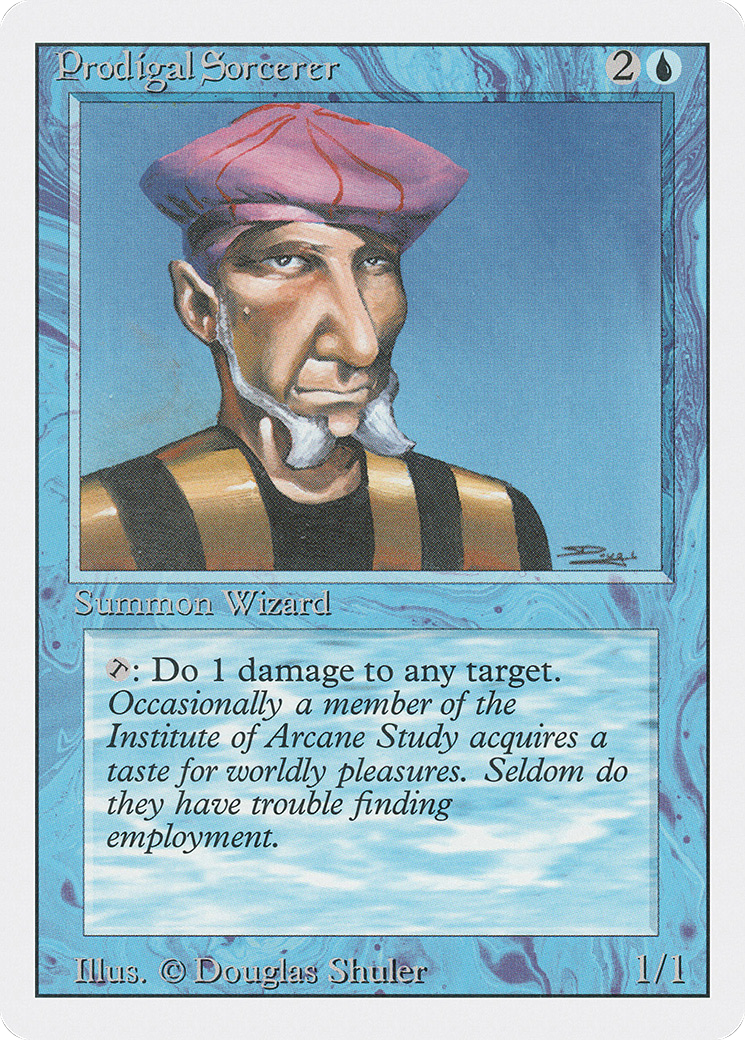 Prodigal Sorcerer (3ED-075) - Revised Edition - Premium MTG Single from Wizards of the Coast - Just $0.08! Shop now at Game Crave Tournament Store