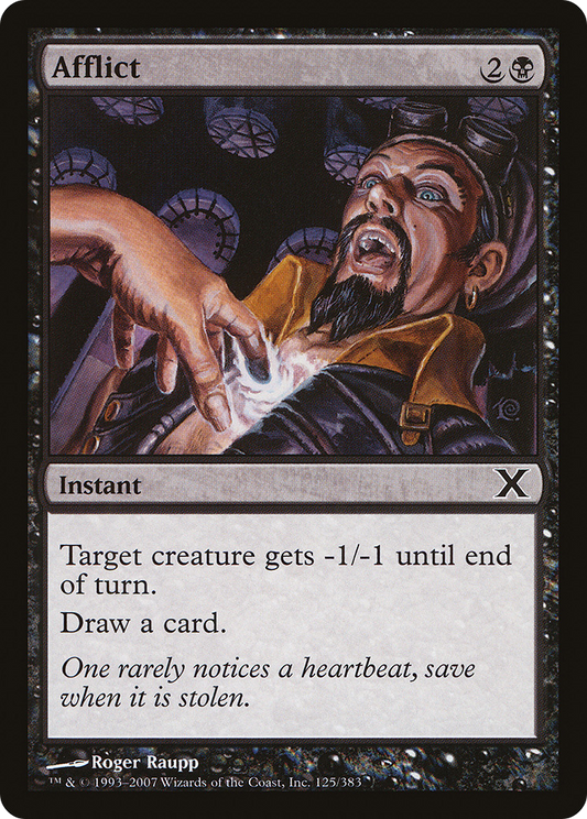 Afflict (10E-125) - Tenth Edition - Premium MTG Single from Wizards of the Coast - Just $0.08! Shop now at Game Crave Tournament Store