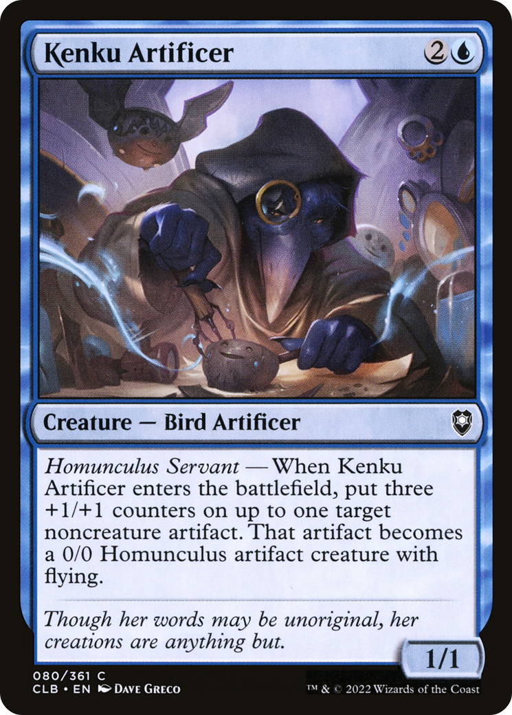 Kenku Artificer (CLB-080) - Commander Legends: Battle for Baldur's Gate Foil - Premium MTG Single from Wizards of the Coast - Just $0.08! Shop now at Game Crave Tournament Store