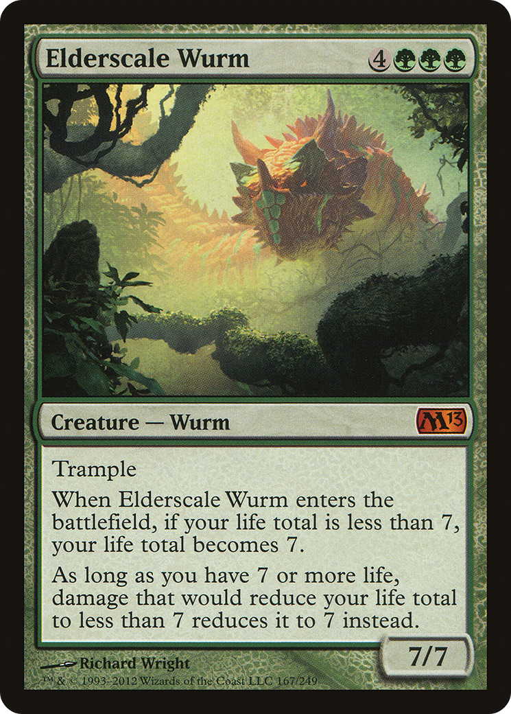 Elderscale Wurm (M13-167) - Magic 2013 - Premium MTG Single from Wizards of the Coast - Just $0.77! Shop now at Game Crave Tournament Store