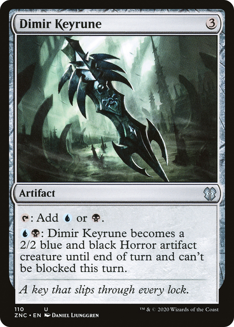 Dimir Keyrune (ZNC-110) - Zendikar Rising Commander - Premium MTG Single from Wizards of the Coast - Just $0.08! Shop now at Game Crave Tournament Store