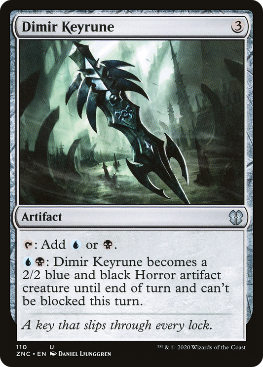 Dimir Keyrune (ZNC-110) - Zendikar Rising Commander - Premium MTG Single from Wizards of the Coast - Just $0.08! Shop now at Game Crave Tournament Store