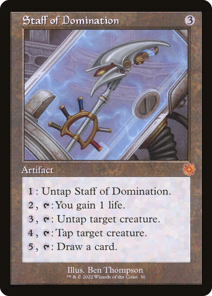Staff of Domination (BRR-056) - The Brothers' War Retro Artifacts Foil - Premium MTG Single from Wizards of the Coast - Just $1.50! Shop now at Game Crave Tournament Store