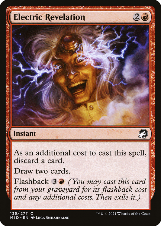 Electric Revelation (MID-135) - Innistrad: Midnight Hunt - Premium MTG Single from Wizards of the Coast - Just $0.08! Shop now at Game Crave Tournament Store