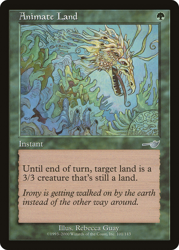 Animate Land (NEM-101) - Nemesis - Premium MTG Single from Wizards of the Coast - Just $0.08! Shop now at Game Crave Tournament Store