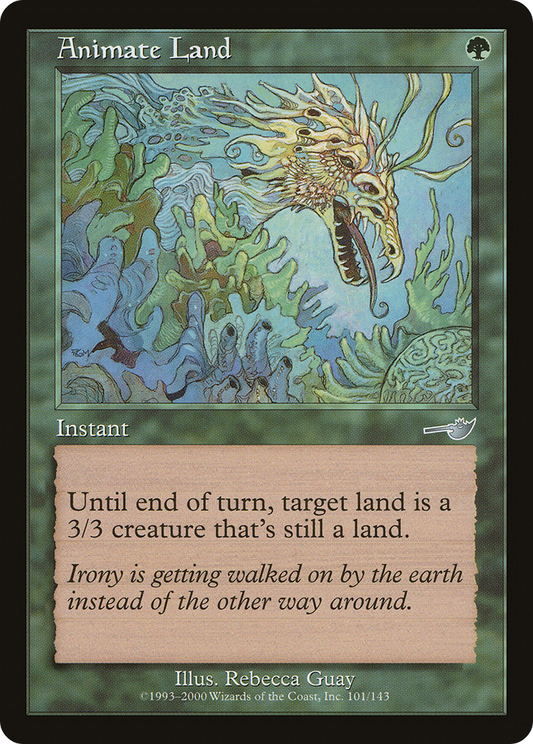 Animate Land (NEM-101) - Nemesis Foil - Premium MTG Single from Wizards of the Coast - Just $0.85! Shop now at Game Crave Tournament Store