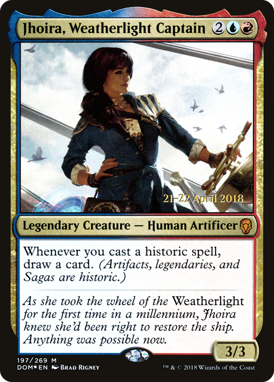 Jhoira, Weatherlight Captain (PDOM-197S) - Dominaria Promos Foil - Premium MTG Single from Wizards of the Coast - Just $2.55! Shop now at Game Crave Tournament Store