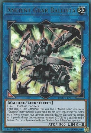 Ancient Gear Ballista (DUOV-EN010) - Duel Overload 1st Edition - Premium Yugioh Single from Konami - Just $1.38! Shop now at Game Crave Tournament Store