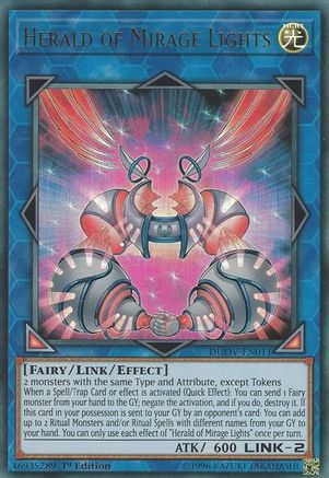 Herald of Mirage Lights (DUOV-EN011) - Duel Overload 1st Edition - Premium Yugioh Single from Konami - Just $0.26! Shop now at Game Crave Tournament Store