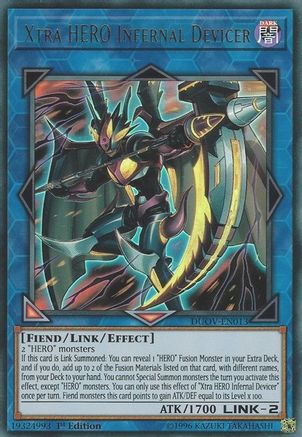 Xtra HERO Infernal Devicer (DUOV-EN013) - Duel Overload 1st Edition - Premium Yugioh Single from Konami - Just $6.04! Shop now at Game Crave Tournament Store