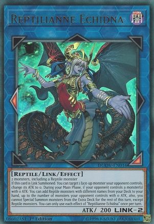 Reptilianne Echidna (DUOV-EN016) - Duel Overload 1st Edition - Premium Yugioh Single from Konami - Just $0.70! Shop now at Game Crave Tournament Store