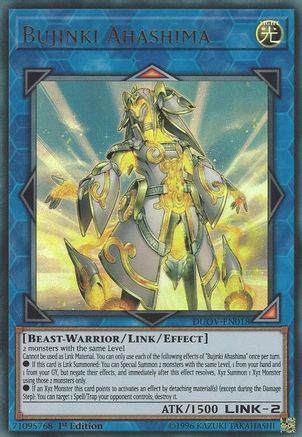 Bujinki Ahashima (DUOV-EN018) - Duel Overload 1st Edition - Premium Yugioh Single from Konami - Just $4.14! Shop now at Game Crave Tournament Store