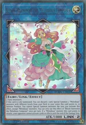 Bloom Harmonist the Melodious Composer (DUOV-EN020) - Duel Overload 1st Edition - Premium Yugioh Single from Konami - Just $0.14! Shop now at Game Crave Tournament Store