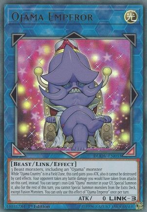 Ojama Emperor (DUOV-EN033) - Duel Overload 1st Edition - Premium Yugioh Single from Konami - Just $0.26! Shop now at Game Crave Tournament Store