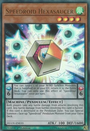 Speedroid Hexasaucer (DUOV-EN035) - Duel Overload 1st Edition - Premium Yugioh Single from Konami - Just $0.25! Shop now at Game Crave Tournament Store