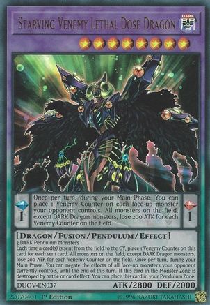 Starving Venemy Lethal Dose Dragon (DUOV-EN037) - Duel Overload 1st Edition - Premium Yugioh Single from Konami - Just $0.36! Shop now at Game Crave Tournament Store