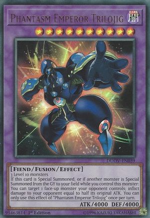 Phantasm Emperor Trilojig (DUOV-EN039) - Duel Overload 1st Edition - Premium Yugioh Single from Konami - Just $0.25! Shop now at Game Crave Tournament Store
