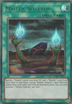 Malefic Selector (DUOV-EN045) - Duel Overload 1st Edition - Premium Yugioh Single from Konami - Just $0.08! Shop now at Game Crave Tournament Store