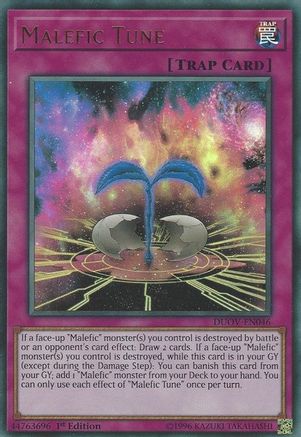 Malefic Tune (DUOV-EN046) - Duel Overload 1st Edition - Premium Yugioh Single from Konami - Just $0.25! Shop now at Game Crave Tournament Store