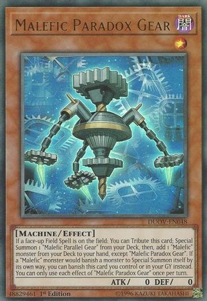 Malefic Paradox Gear (DUOV-EN048) - Duel Overload 1st Edition - Premium Yugioh Single from Konami - Just $0.25! Shop now at Game Crave Tournament Store