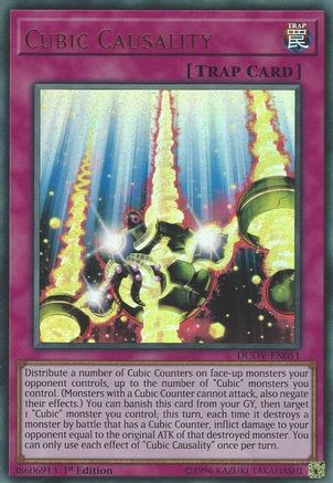 Cubic Causality (DUOV-EN051) - Duel Overload 1st Edition - Premium Yugioh Single from Konami - Just $0.25! Shop now at Game Crave Tournament Store
