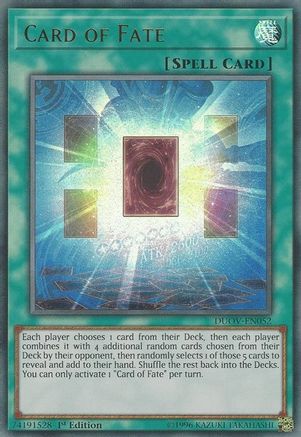 Card of Fate (DUOV-EN052) - Duel Overload 1st Edition - Premium Yugioh Single from Konami - Just $0.08! Shop now at Game Crave Tournament Store